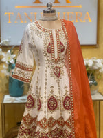 Load image into Gallery viewer, ANARKALI GOTTA PATTI SILK WITH PATTERN AND ORGANZA DUPATTA