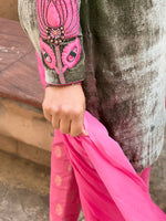 Load image into Gallery viewer, Elegant Sage Green Ensemble: A Masterpiece of Tradition and Style