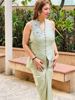 Load image into Gallery viewer, Luxe Allure in Draped Silk Elegance