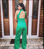 Load image into Gallery viewer, GREEN  JUMPSUIT  DESIGN  BY  TANU  KHERA DESIGNS
