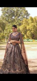 Load image into Gallery viewer, "Elegance Reimagined: The Exquisite Reception Lehenga"