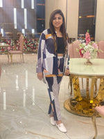 Load image into Gallery viewer, TANU KHERA DESIGNS' IMPORTED LYCRA GEO MATERIAL BUSTIER MASTERPIECE