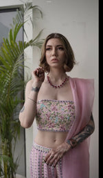 Load image into Gallery viewer, THE MULTICOLORED MIRROR EMBROIDERY ENSEMBLE BY TANU KHERA DESIGNS