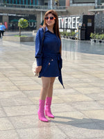 Load image into Gallery viewer, Enchantment Embodied: The Armani Satin Shirt Dress