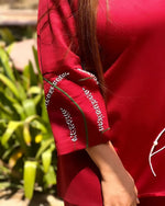 Load image into Gallery viewer, Timeless Elegance: Maroon Co-Ord Set with Pearl Embroidery