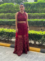 Load image into Gallery viewer, Elegant Ribbon Appliqué Ensemble