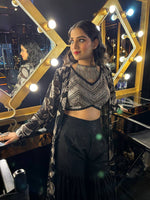 Load image into Gallery viewer, Stunning Georgette Embroidered Ensemble by Tanu Khera Designs