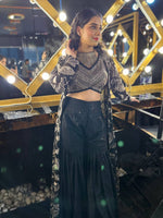 Load image into Gallery viewer, Stunning Georgette Embroidered Ensemble by Tanu Khera Designs