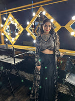 Load image into Gallery viewer, Stunning Georgette Embroidered Ensemble by Tanu Khera Designs