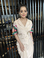 Load image into Gallery viewer, "Elegance Redefined: The Tanu Khera Designs Crebe Dhoti Ensemble with Embroidered Luxury