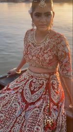 Load image into Gallery viewer, THE BRIDAL ORGANZA LEHENGA BY TANU KHERA DESIGNS