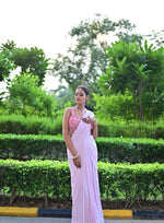 Load image into Gallery viewer, Elegant Corset-Style Blouse with Draped Lycra Saree