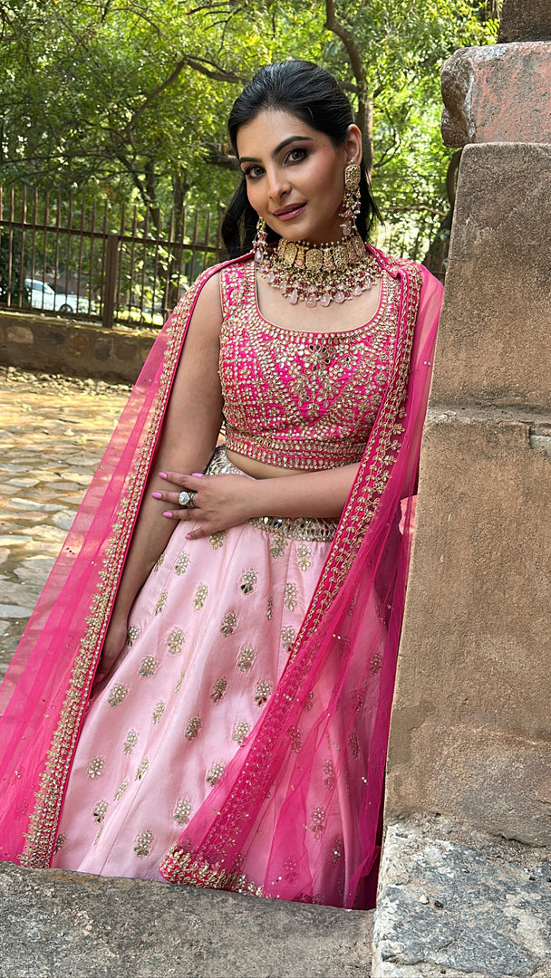 RAAS- Pink lehenga