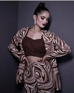 Load image into Gallery viewer, &quot;ZEBRA ELEGANCE: THE LUXURIOUS WORLD OF TANU KHERA DESIGNS
