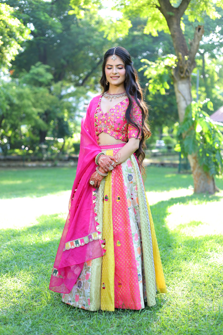 RAAS-Multi colour lehenga