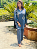 Load image into Gallery viewer, Timeless Elegance: Italian Crepe Co-ord Set by Tanu Khera Designs
