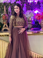 Load image into Gallery viewer, EMBROIDRED CHOLI WITH TOLLY LEHNGA
