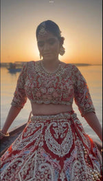 Load image into Gallery viewer, THE BRIDAL ORGANZA LEHENGA BY TANU KHERA DESIGNS
